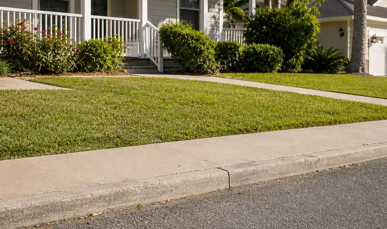 Clean curb after debris pickup is complete